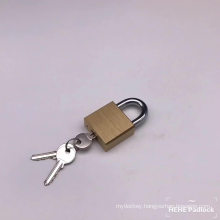 Top security square Spring Solid brass Copper padlock with S type Standard key